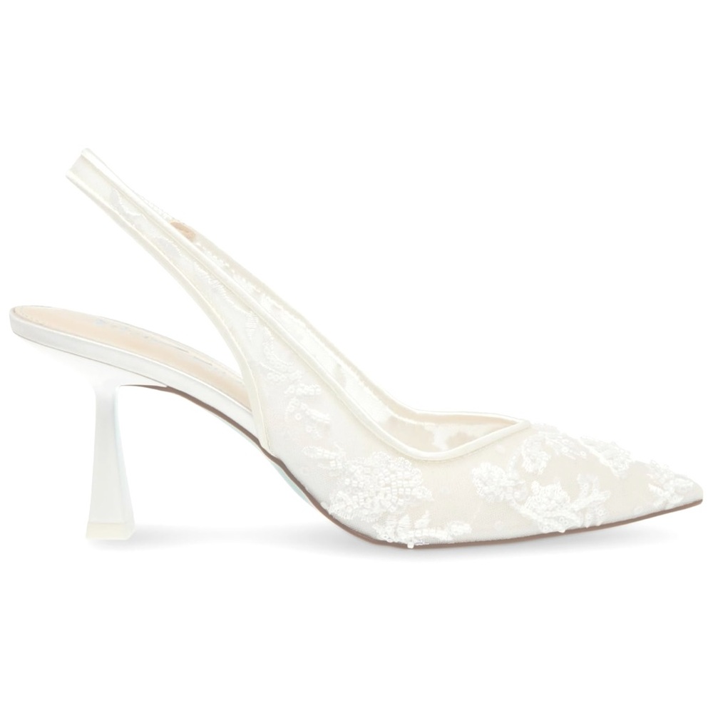 Elegant White Slingback Heels
